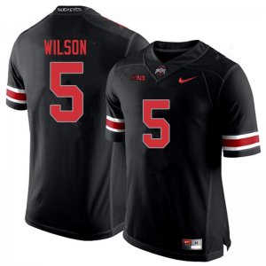 Men's Ohio State Buckeyes #5 Garrett Wilson Blackout Nike NCAA College Football Jersey Latest WOU5044PG